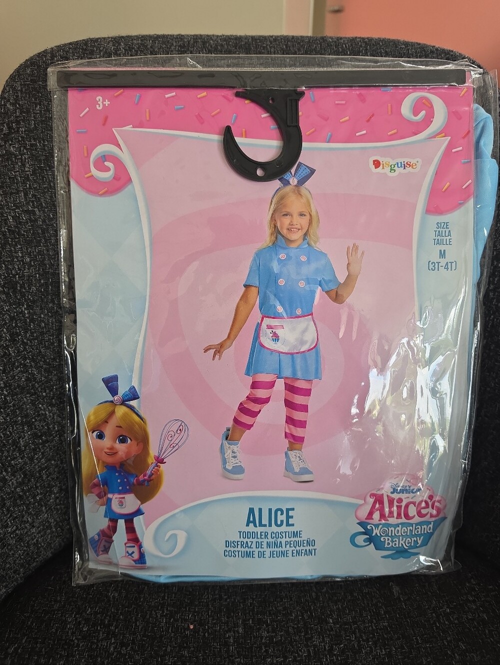 NIP Disguise Toddler M(3T-4T) Junior Alice's Wonderland Bakery Halloween Costume